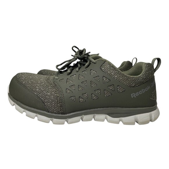 Reebok Work Shoes Womens 11.5W Composite Toe Athletic Sublite Cushion Dark Green - Picture 2 of 13